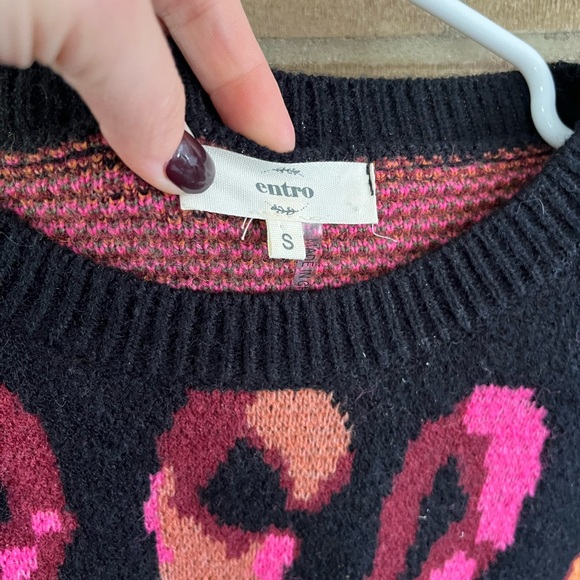 Entro Multicolor Leopard Print Sweater - Picture 4 of 4